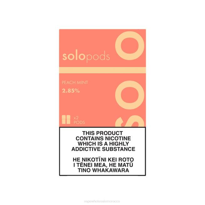 E Cig Wholesale Distributors - Solo جراب بديل 2-pack نعناع الخوخ 428J57