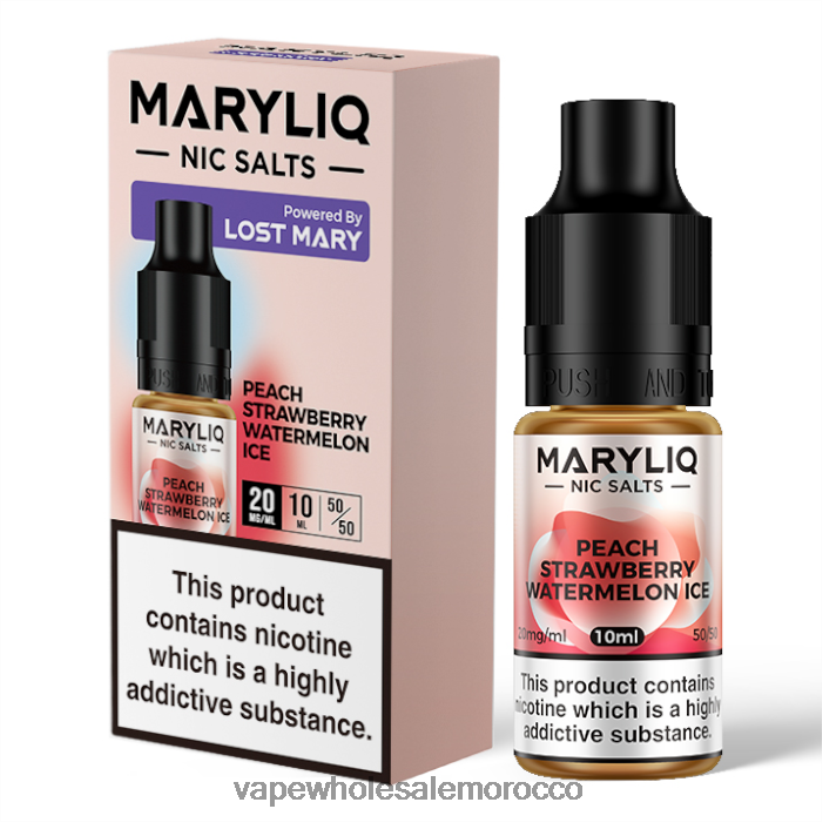 Morocco Vape Shop - خوخ، فراولة، بطيخ، ثلج R840F2451 LOST MARY MARYLIQ أملاح النيكوتين - 10 مل - 20 ملغ