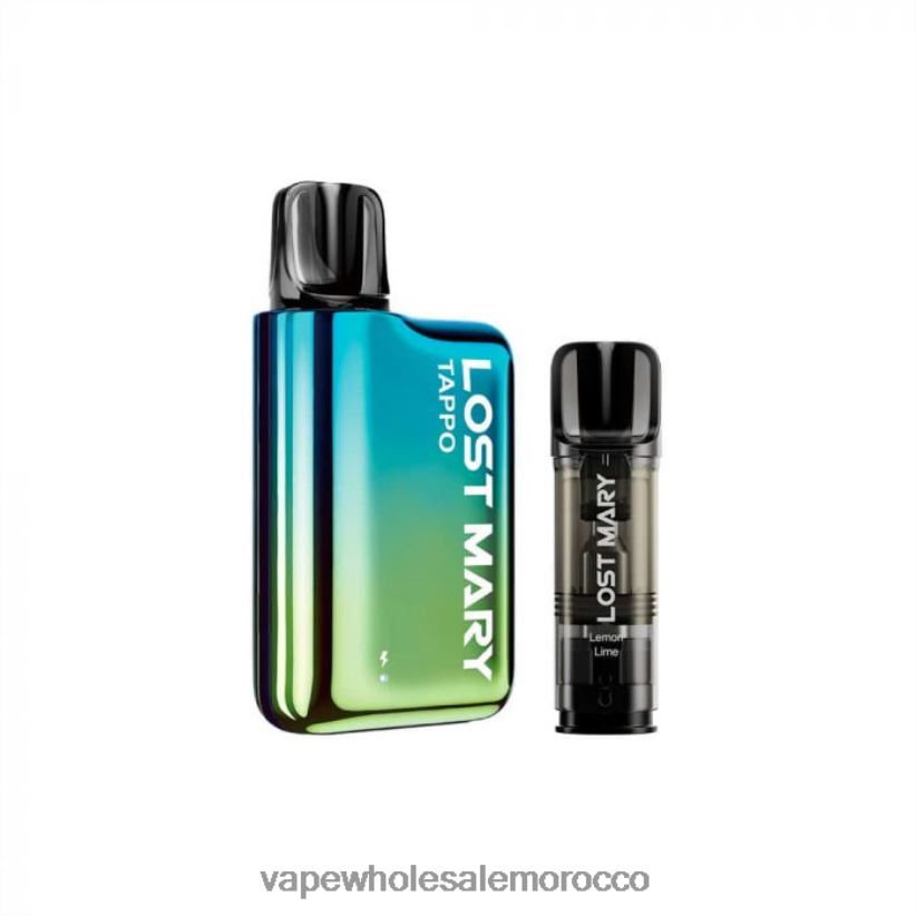 Vape بالجملة - أزرق أخضر × ليمون ليموني R840F2436 LOST MARY Tappo عدة جراب