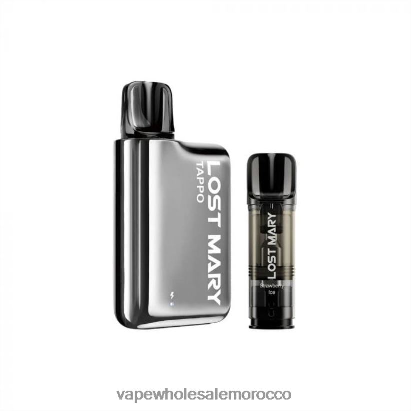 Vape Wholesale Morocco - ستانلس فضي × ثلج فراولة R840F2438 LOST MARY Tappo عدة جراب