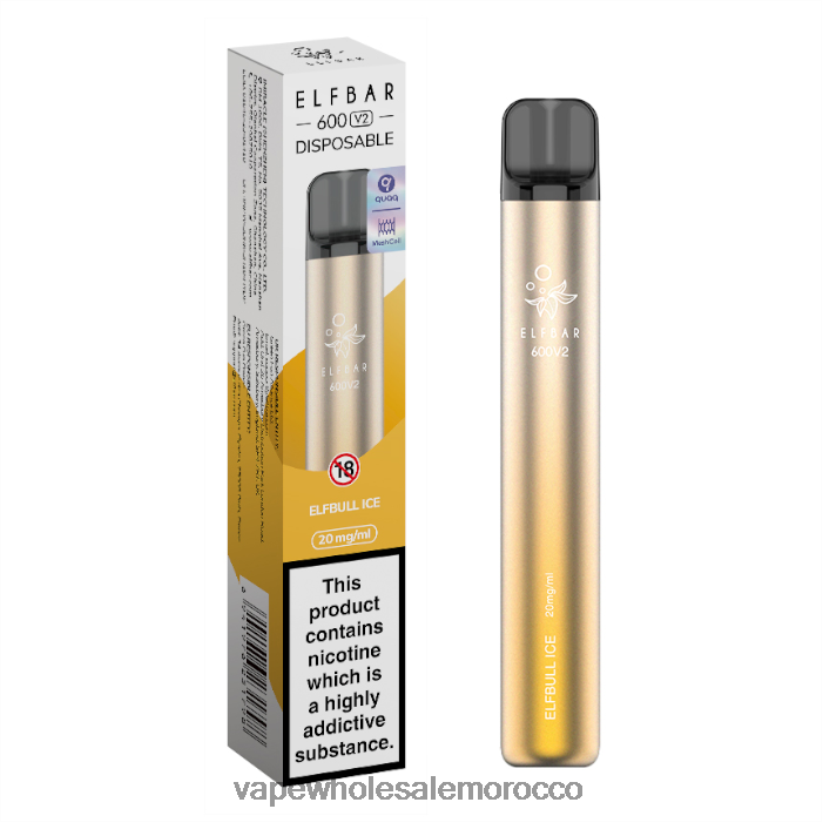 Vape بالجملة - الجليد الفبول R840F2282 ELFBAR 600V2 20 ملغ