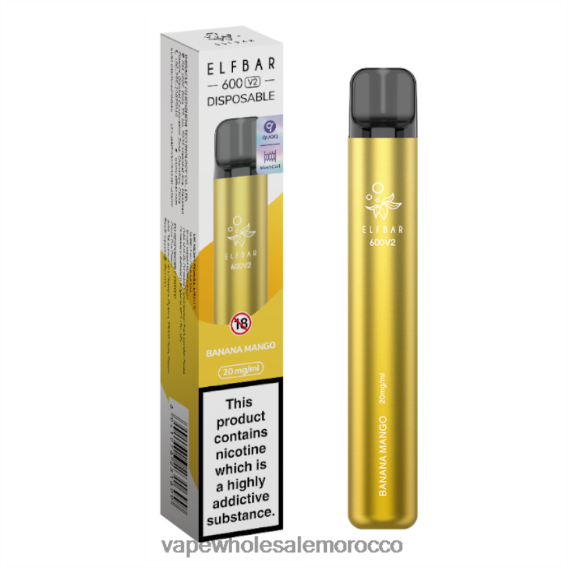 Vape Wholesale Morocco - مانجو موز R840F2273 ELFBAR 600V2 20 ملغ