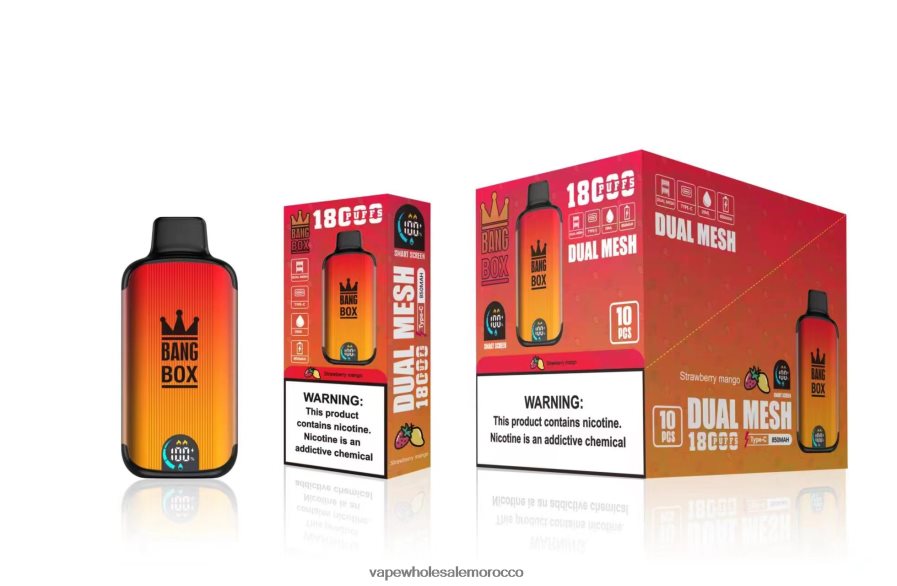 السجائر الالكترونية - Bang Box 18000 نفث مانجو الفراولة Z064V699