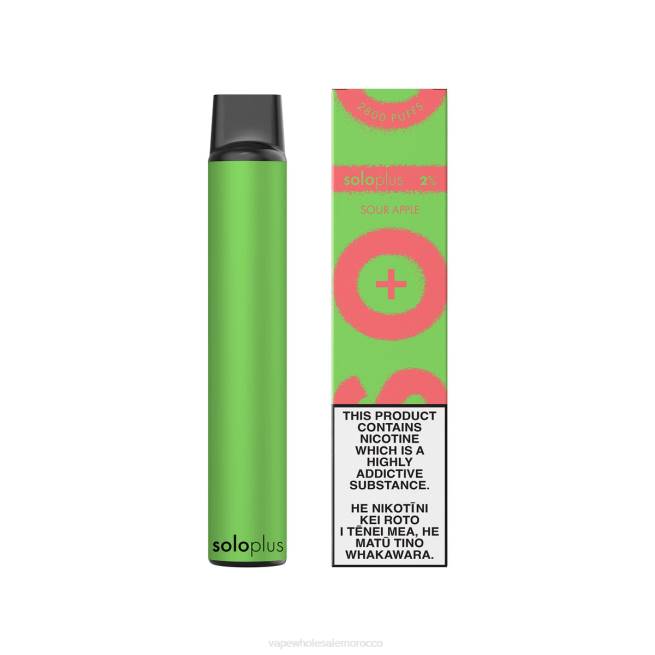 Disposable Vape Morocco - Solo Plus vape القابل للتصرف التفاح الحامض 428J30