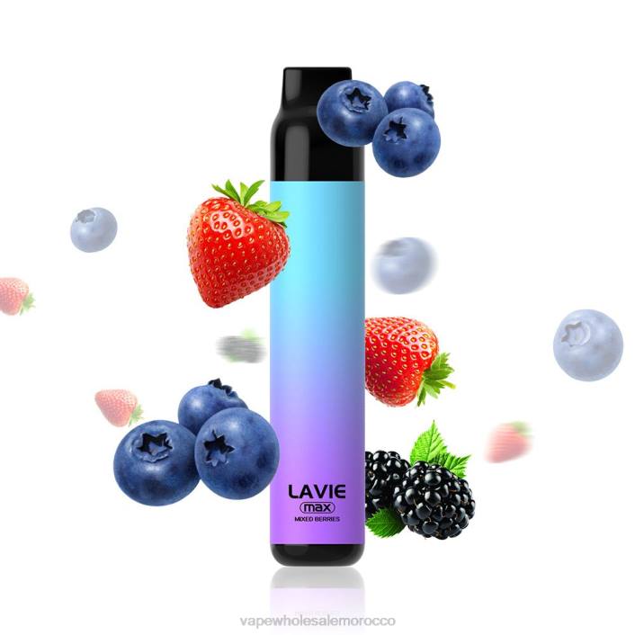 E Cigarette Morocco - التوت المختلط LAVIE BAR 5000 نفث - الحد الأقصى HVJH281