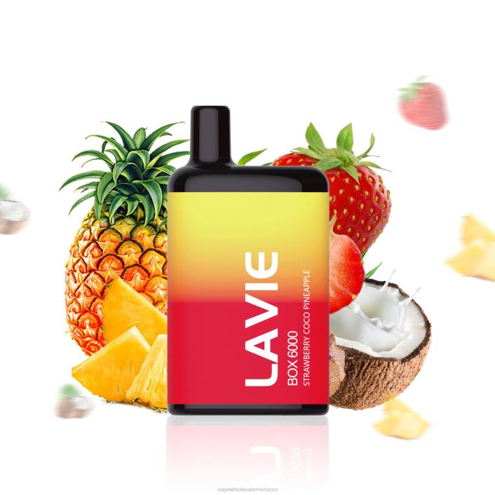 E Cigarette Morocco - فراولة كوكو وأناناس LAVIE BOX 6000 نفث HVJH205