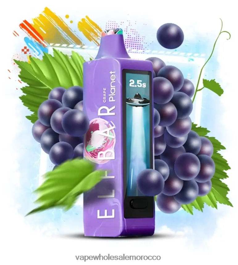 Lets Vape Morocco - العنب Elf Bar Planet 25000 46VF2213