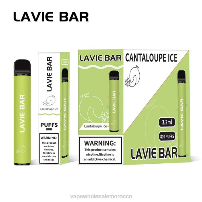 Lets Vape Morocco - جليد الشمام LAVIE BAR 800 نفث HVJH317