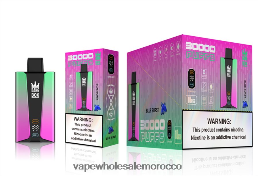 شراء Vape بالجملة - Bang Box شاشة سمارت 30000 نفخة انفجار أزرق Z064V682