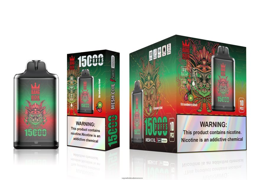 Vape بالجملة - Bang Box s1-15000 نفث كيوي فراولة Z064V6100