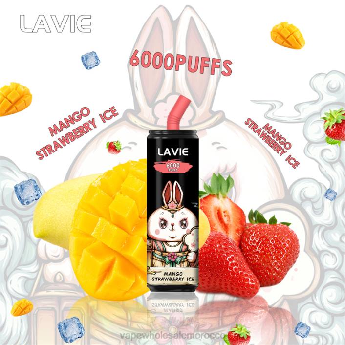 شراء Vape بالجملة - مانجو فراولة مثلجة LAVIE Coke BAR 6000 نفث HVJH273