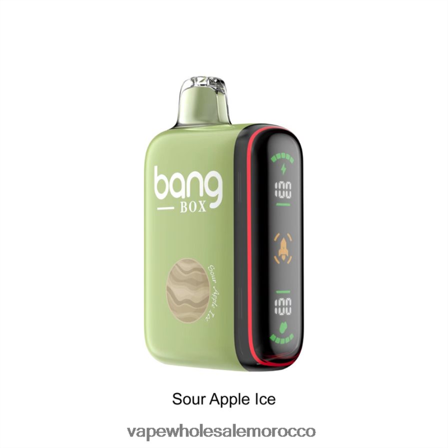 Vape Morocco - Bang Box 9000-18000 نفث عرض الطاقة الذكي جليد التفاح الحامض Z064V628