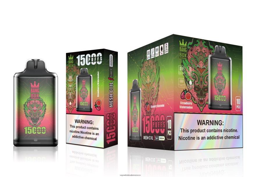 Vape Morocco - Bang Box s1-15000 نفث الفراولة والبطيخ Z064V6103