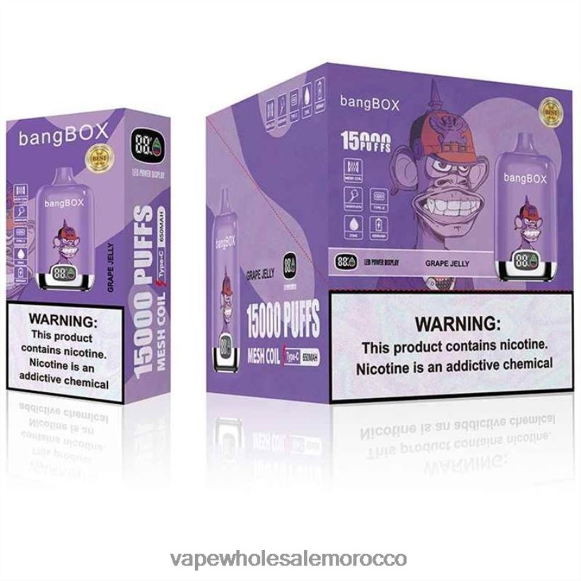 Vape Morocco - جيلي العنب R840F2142 Bang Box 15000