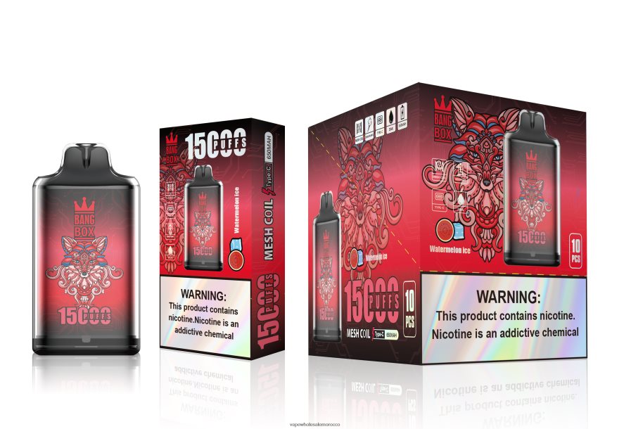 Vape Price Morocco - Bang Box s1-15000 نفث ثلج البطيخ Z064V6106