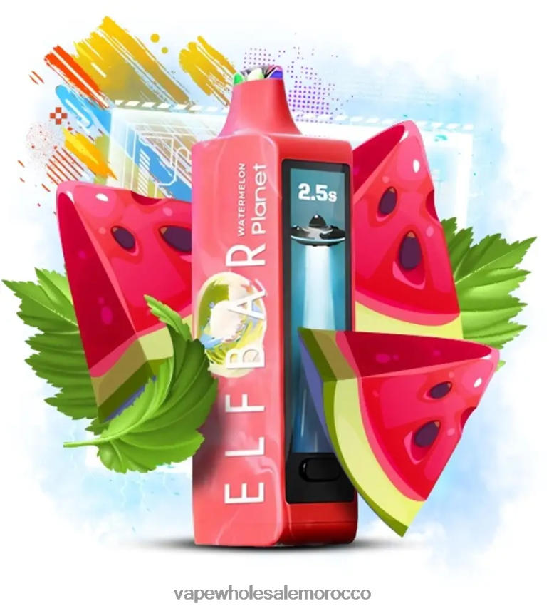 Vape Price Morocco - بطيخ Elf Bar Planet 25000 46VF2212