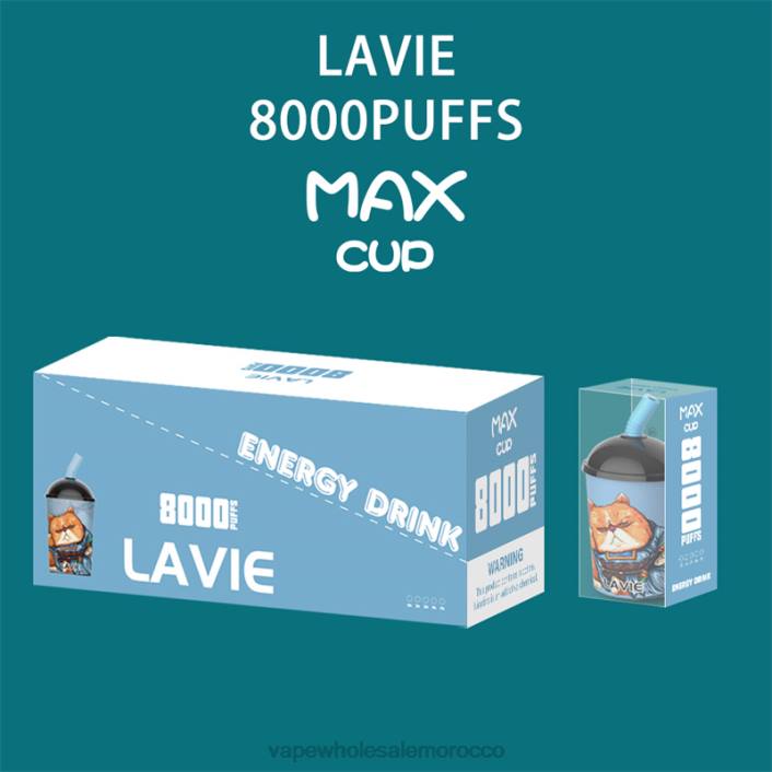 Vape Price Morocco - مشروب الطاقة LAVIE Max Cup 8000 نفث HVJH259