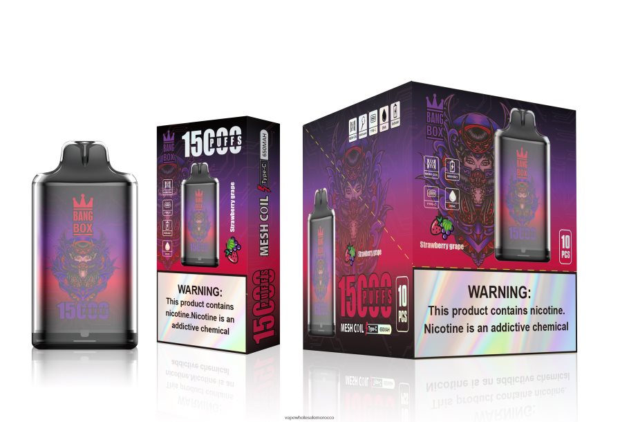 Vape Wholesale - Bang Box s1-15000 نفث عنب فراولة Z064V6111