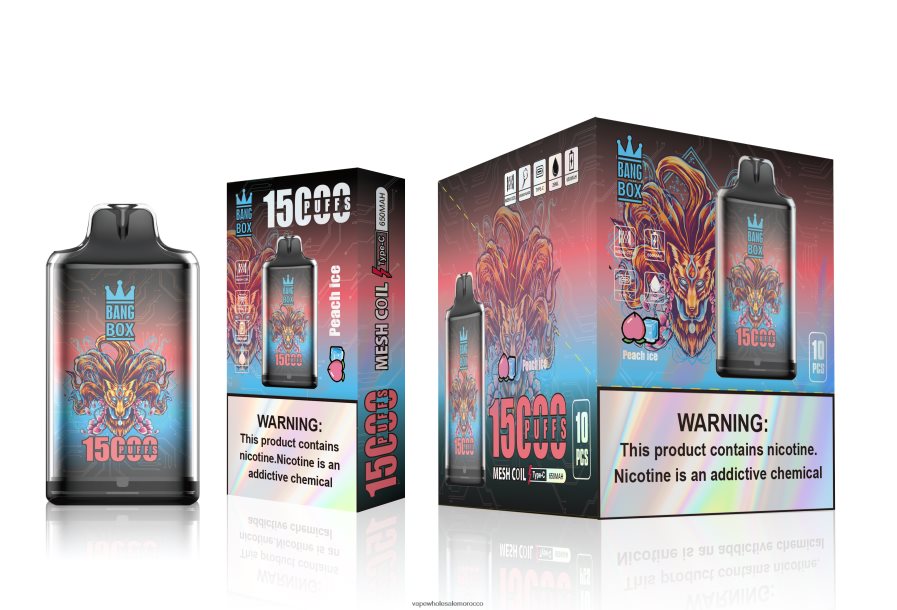 Vape Wholesale Morocco - Bang Box s1-15000 نفث جليد الخوخ Z064V6102