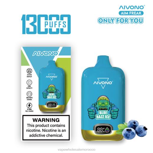 Morocco Vape Wholesale - Aivono AIM FREAK 13000 الجليد الأزرق X464242