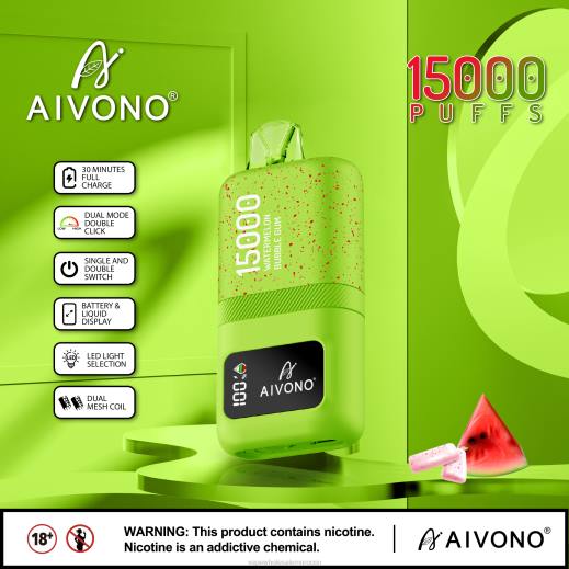 Vape Wholesale Morocco - Aivono AIM magic 15000 علكة البطيخ X46465