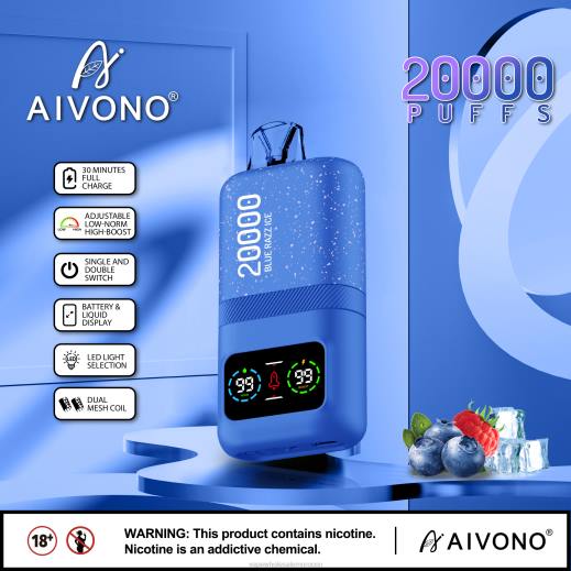 السيجارة الإلكترونية للبيع - Aivono AIM magic 20000 الجليد الأزرق X46479