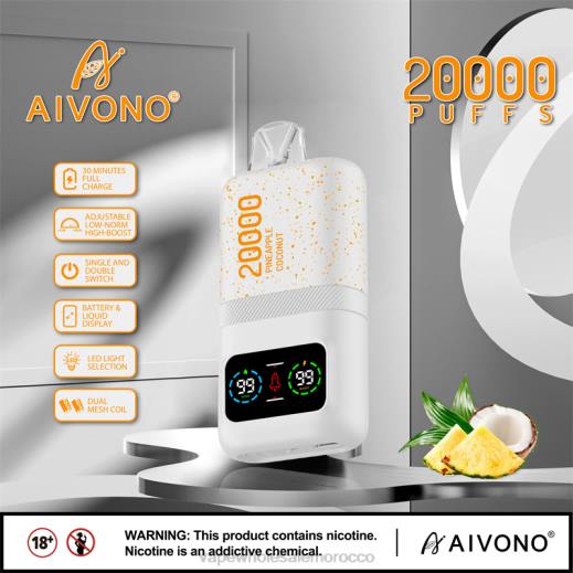 E Cig Wholesale Distributors - Aivono AIM magic 20000 الأناناس وجوز الهند الجليد X46476