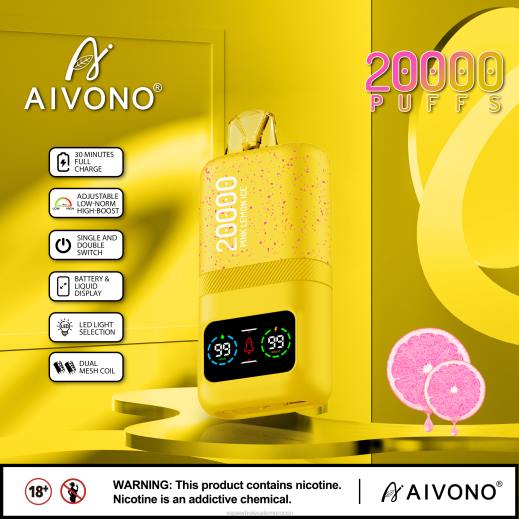 شراء Vape بالجملة - Aivono AIM magic 20000 ثلج ليمون وردي X46483