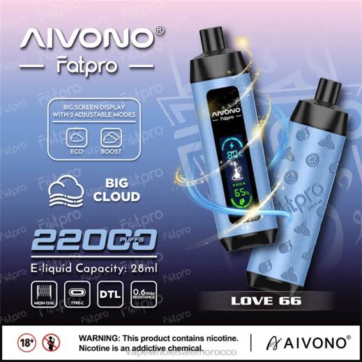 Vape بالجملة - Aivono Fatpro 22000 الحب 66 X4646