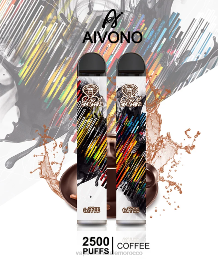 E Cigarette Morocco - Aivono AIM SNAKE 2500 قهوة X464300