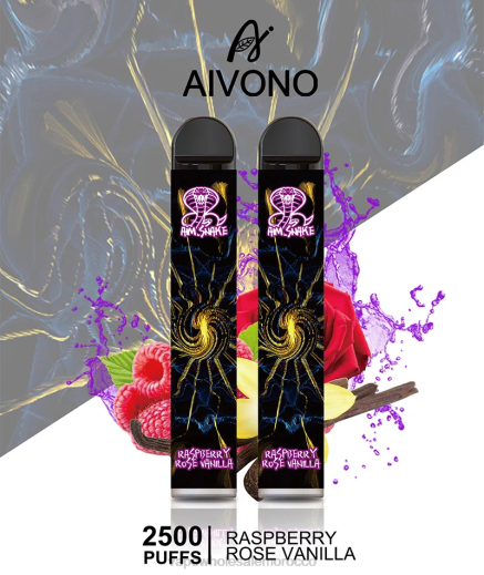 Lets Vape Morocco - Aivono AIM SNAKE 2500 توت العليق، الورد، الفانيليا X464317