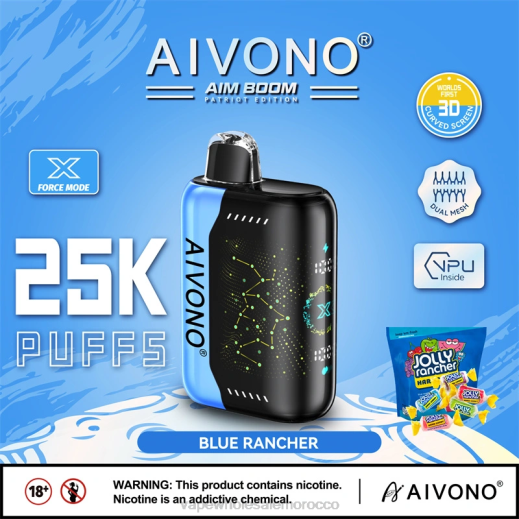 السيجارة الإلكترونية الجديدة - Aivono AIM BOOM 25000 المزارع الزرقاء X464344