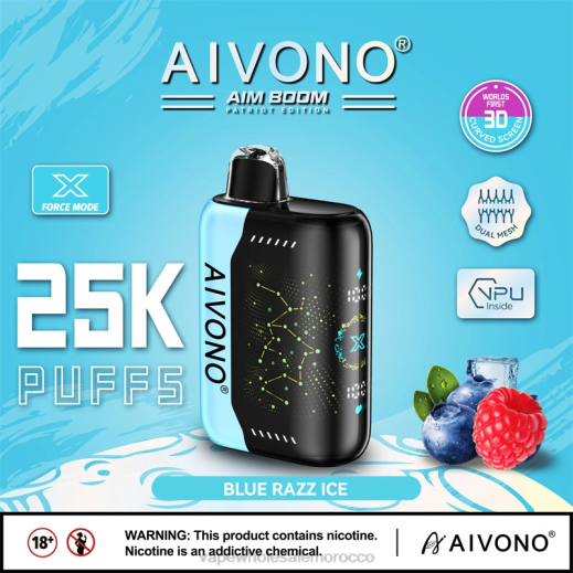 السيجارة الإلكترونية للبيع - Aivono AIM BOOM 25000 الجليد الأزرق X464345