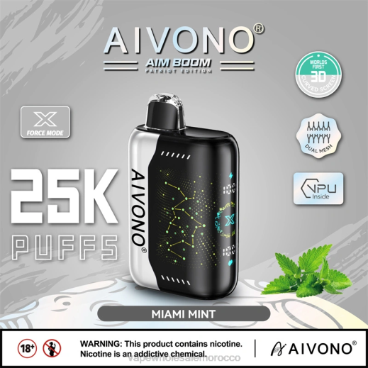 شراء Vape بالجملة - Aivono AIM BOOM 25000 ميامي النعناع X464349