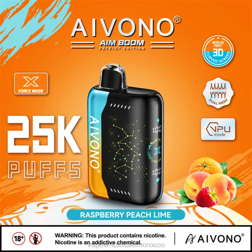 Vape Wholesale Morocco - Aivono AIM BOOM 25000 التوت الخوخ الجير X464350