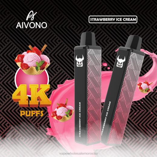 Electronic Cigarette Morocco - Aivono AIM FREAK 4000 آيس كريم الفراولة X464263