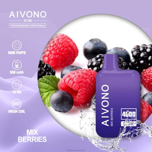 Vape بالجملة - Aivono AIM BOXX 4000 مزيج التوت X464215