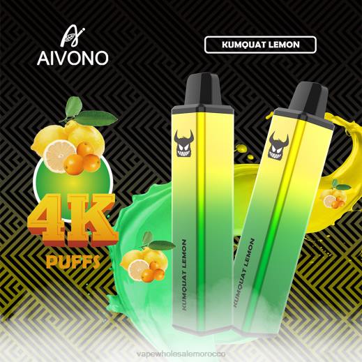 Vape Morocco - Aivono AIM FREAK 4000 برتقال ذهبي ليمون X464256