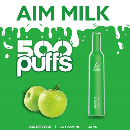 السيجارة الإلكترونية الأصلية - Aivono AIM MILK 500 التفاح الحامض X464267