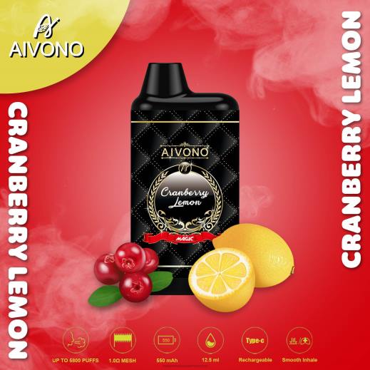 Lets Vape Morocco - Aivono AIM MAGIC 5800 علبة سجائر بالفم ليمون التوت البري X46489