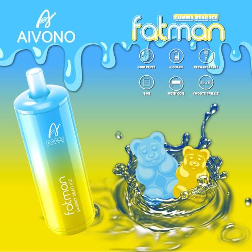 Lets Vape Morocco - Aivono FATMAN 6800 الجليد الدب غائر X46432