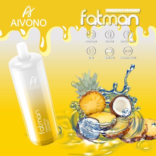 Morocco Vape Shop - Aivono FATMAN 6800 جوز الهند الأناناس X46429