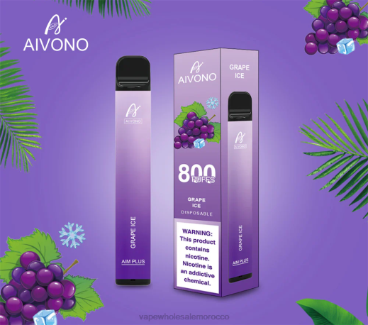 Vape Wholesale Morocco - Aivono AIM PLUS 800 جليد العنب X464179