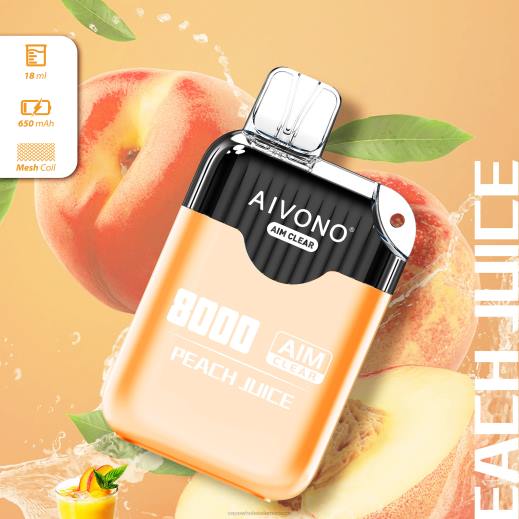 Lets Vape Morocco - Aivono AIM CLEAR 8000 عصير الخوخ X464203