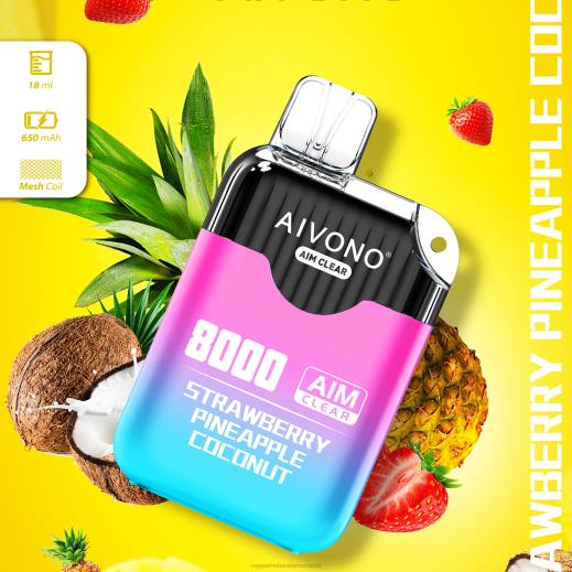 Vape Wholesale - Aivono AIM CLEAR 8000 الفراولة والأناناس وجوز الهند X464207