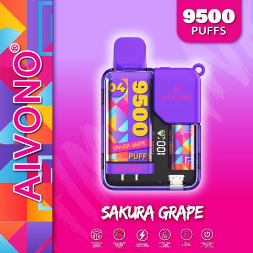 Vape Wholesale - Aivono AIM TANK 9500 عنب ساكورا X46436