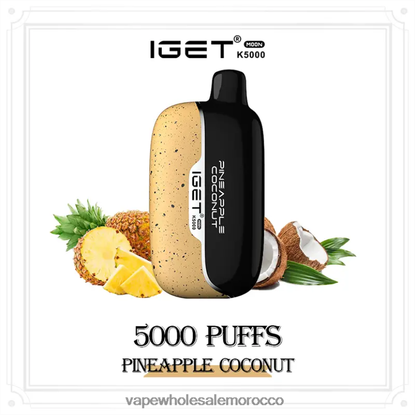 E Cigarette Morocco - IGET Moon k5000 جوز الهند الأناناس 062N8F16