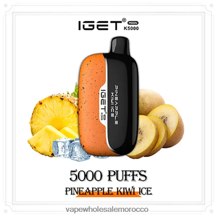 Lets Vape Morocco - IGET Moon k5000 أناناس كيوي مثلج 062N8F14