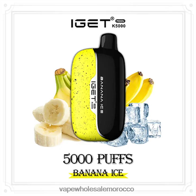 Morocco Vape Shop - IGET Moon k5000 جليد الموز 062N8F11