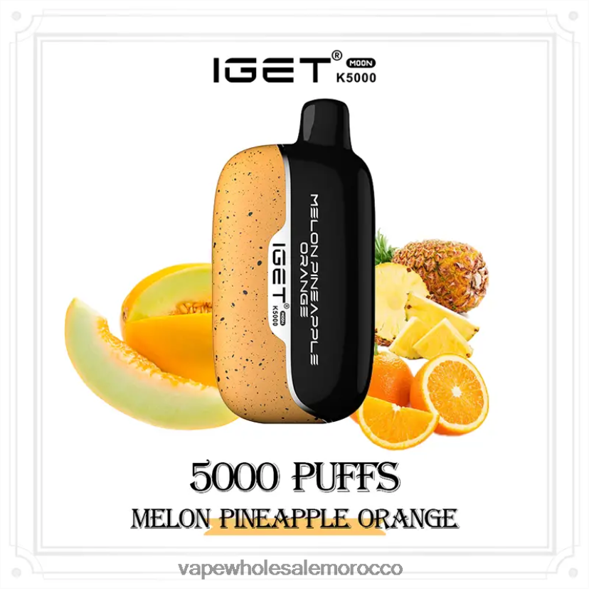 Vape Price Morocco - IGET Moon k5000 شمام أناناس برتقال 062N8F13